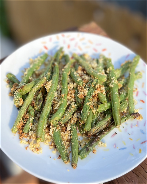 Crispy Green Beans with Bread Crumbs