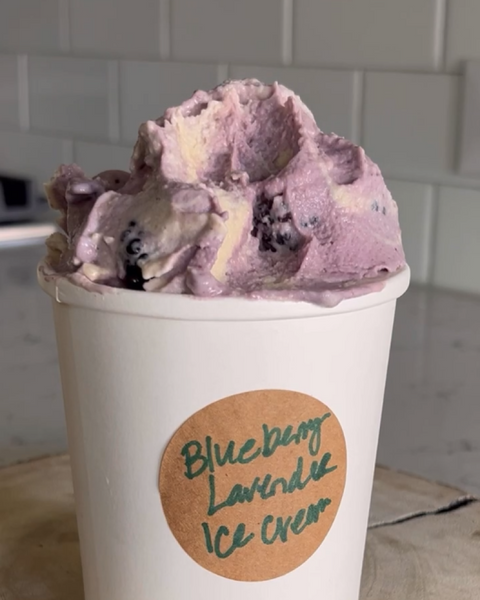 Blueberry Lavender Ice Cream