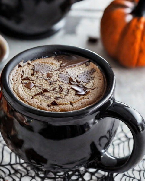 Chocolate Cauldron Mug Cake