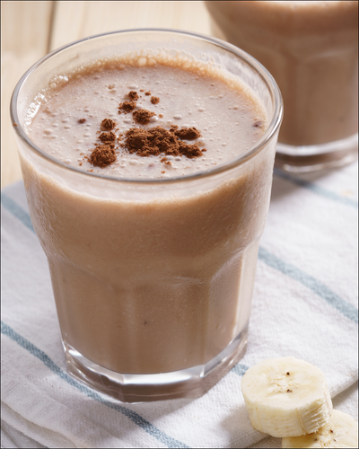Chocolate Banana Peanut Butter Protein Smoothie