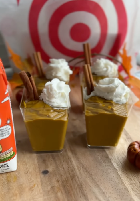 Pumpkin Spice Pudding Cups